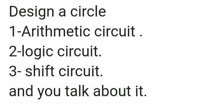 Answered: Arithmetic circuit | bartleby