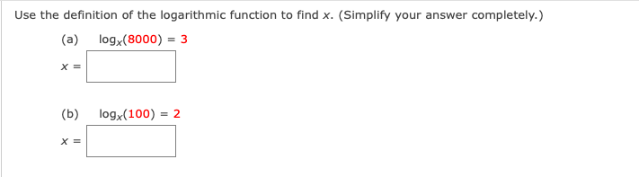 Answered Use The Definition Of The Logarithmic Bartleby