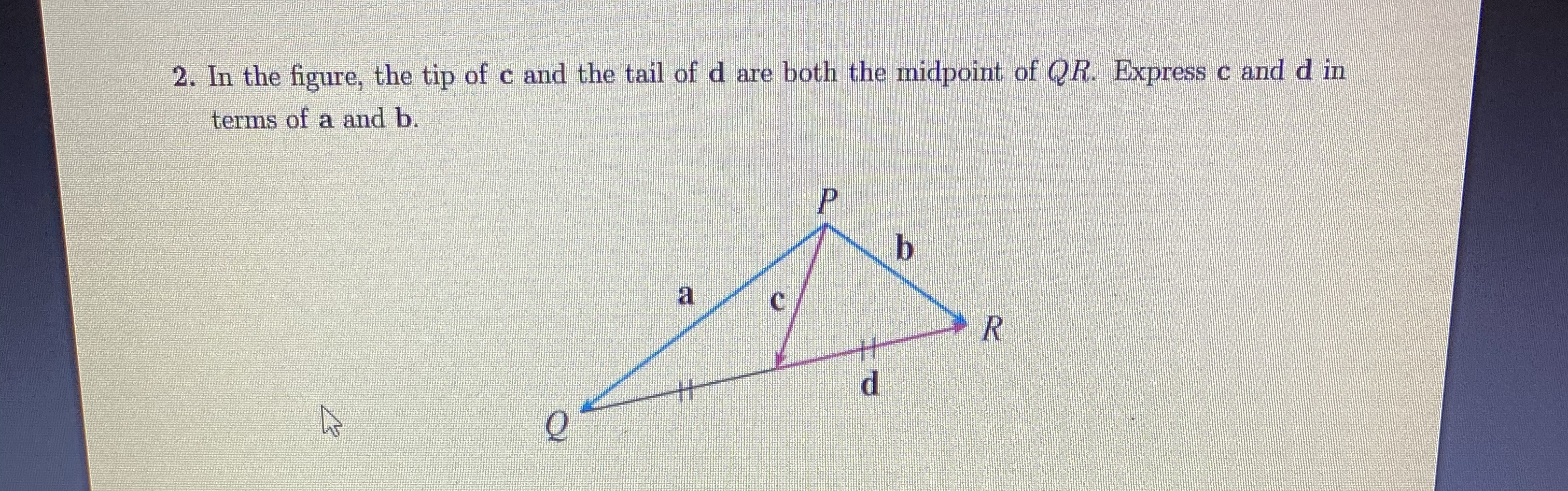 Answered: In the figure, the tip of c and the… | bartleby