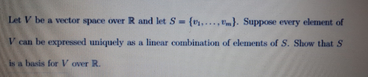 Answered: Let V be a vector space over R and let… | bartleby