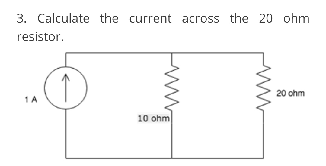 Answered 3 Calculate The Current Across The Bartleby