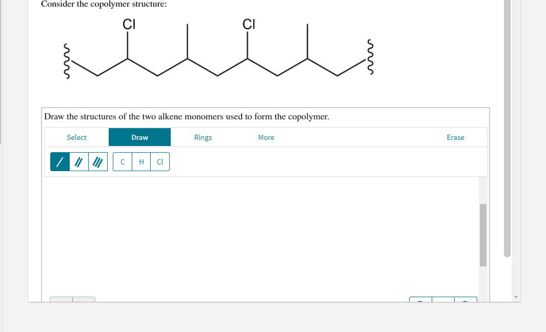 Answered Consider The Copolymer Structure Ci Ci Bartleby