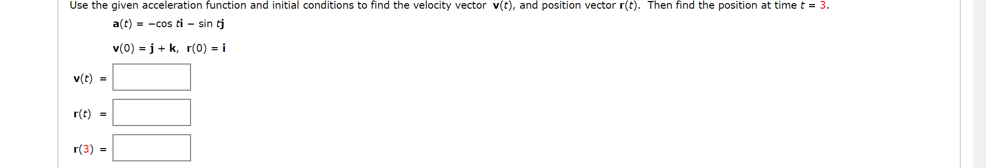 Answered Use The Given Acceleration Function And Bartleby