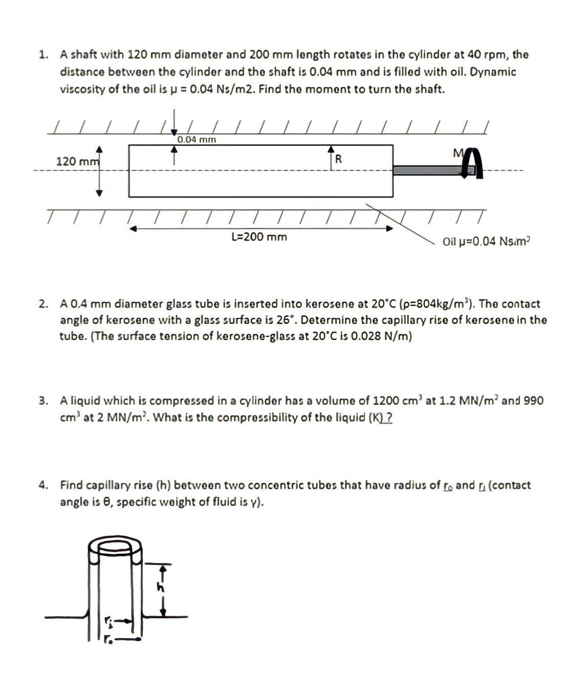 Answered 1 A Shaft With 1 Mm Diameter And 0 Bartleby