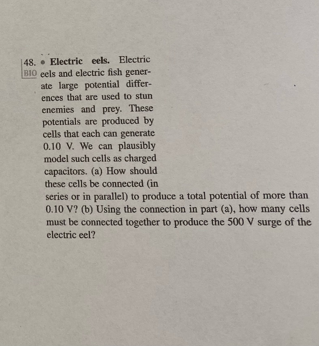 Answered: • Electric Eels. Electric O Eels And… | Bartleby