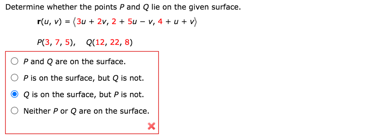 Answered Determine Whether The Points P And Q Bartleby