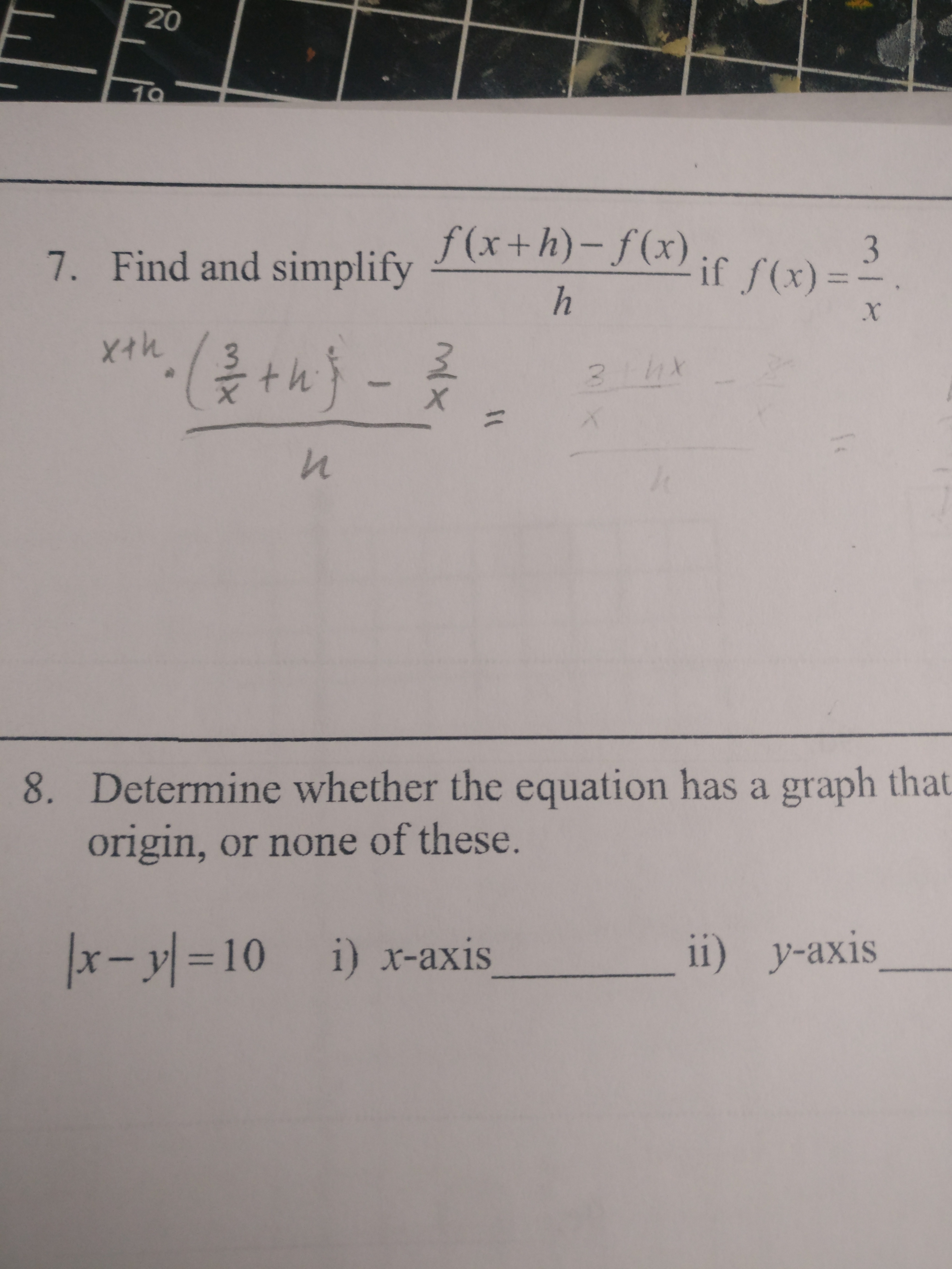 Answered 10 7 Find And Simplify Bartleby