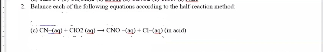 Answered: 2. Balance each of the following… | bartleby