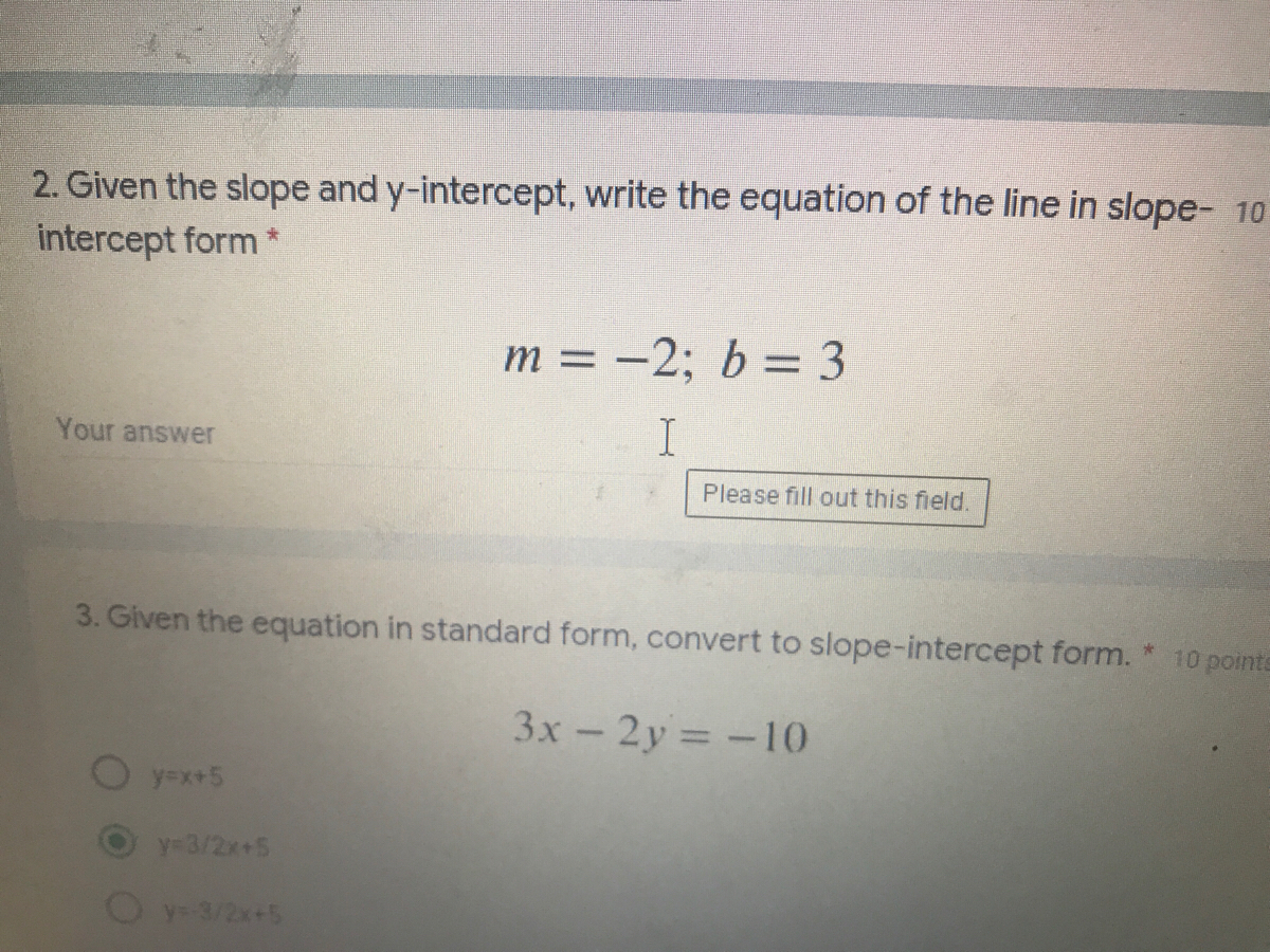 Answered: 30. Given the slope and y-intercept,  bartleby