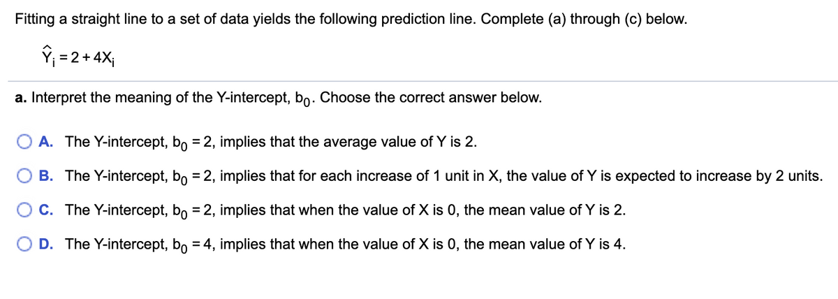 Answered Fitting A Straight Line To A Set Of Bartleby