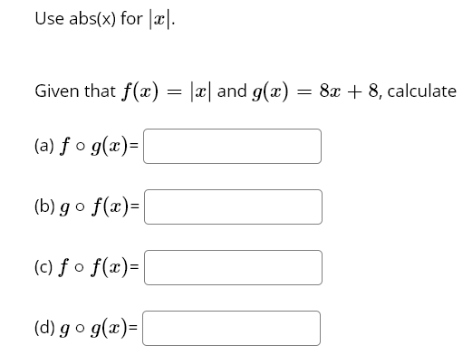 Answered Use Abs X For X Given That F X Bartleby