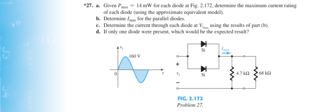 Answered: *27. a. Given Pmax = 14 mW for each… | bartleby