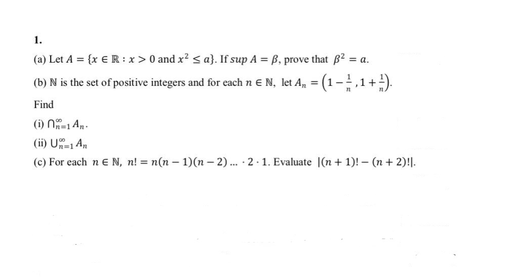 Answered 1 A Let A X Er X 0 And X Bartleby