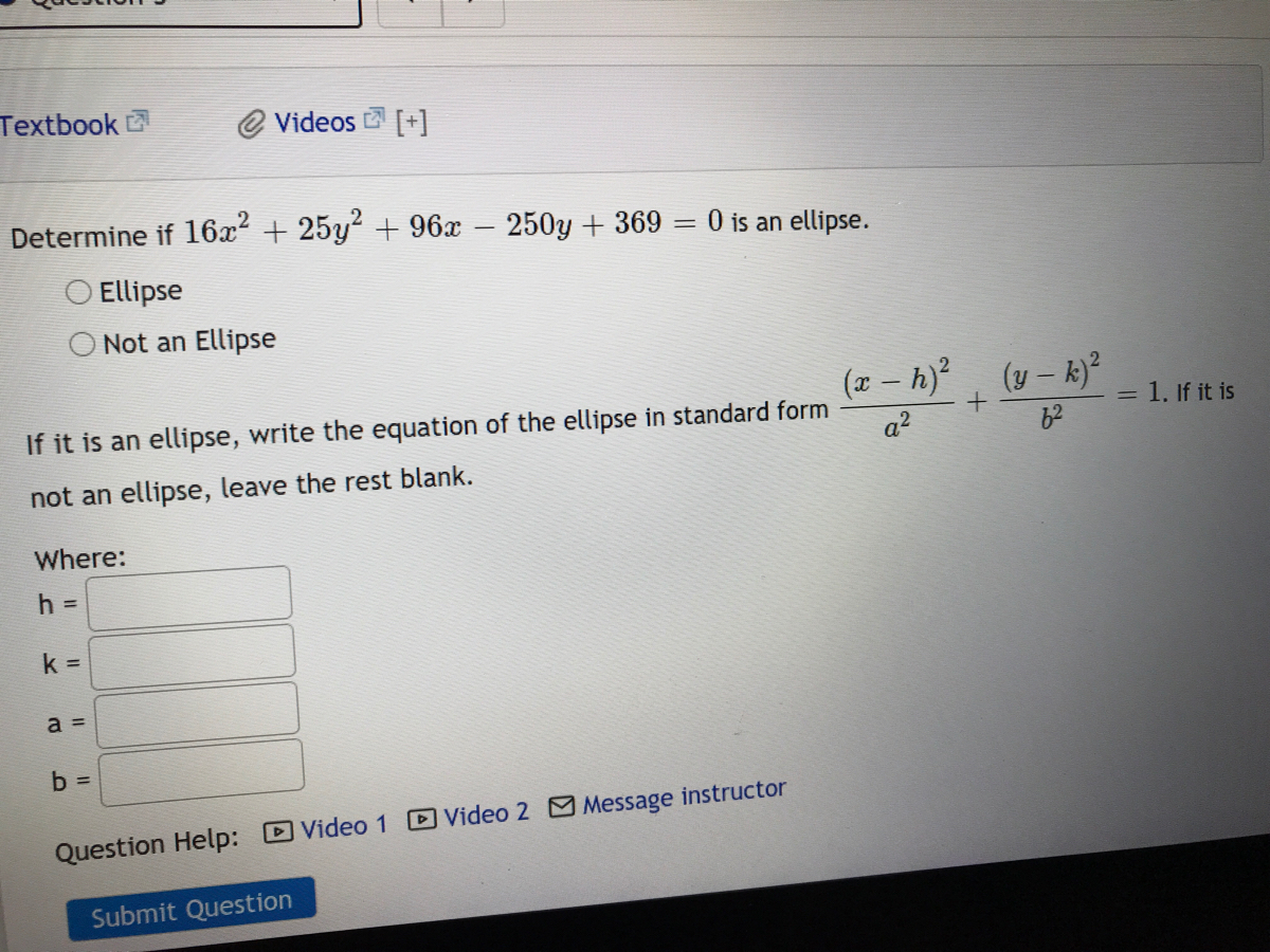 Answered Textbook O Videos Determine If 16x2 Bartleby