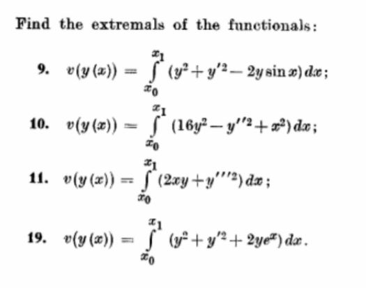 Answered Find The Extremals Of The Functionals Bartleby