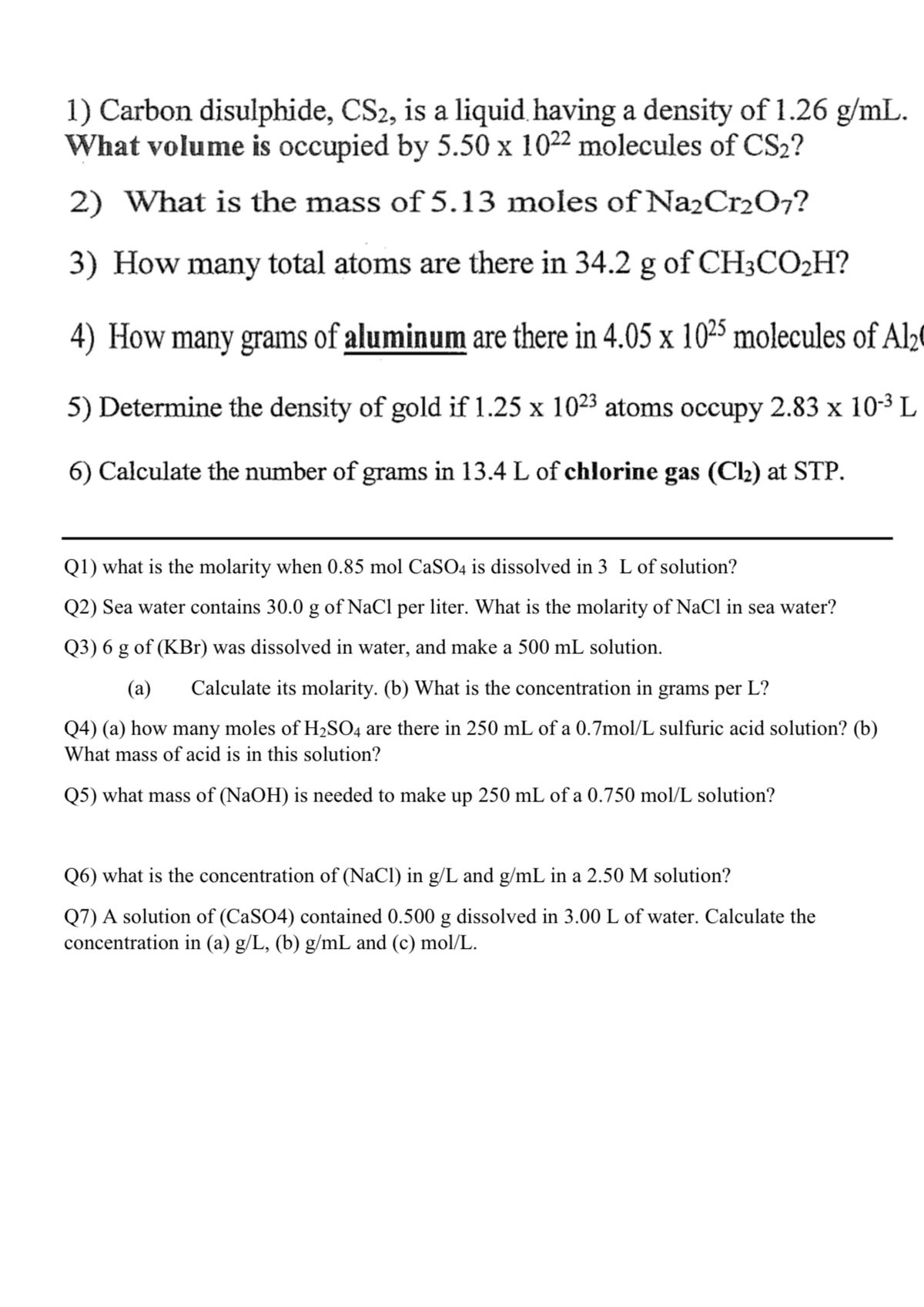Answered 1 Carbon Disulphide Cs2 Is A Liquid Bartleby