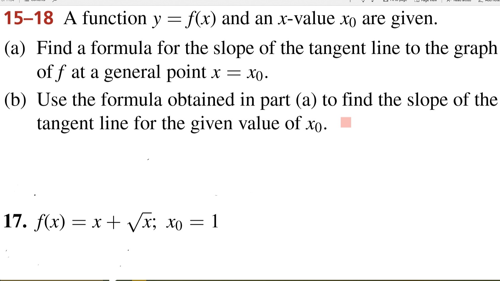Answered 15 18 A Function Y F X And An Bartleby
