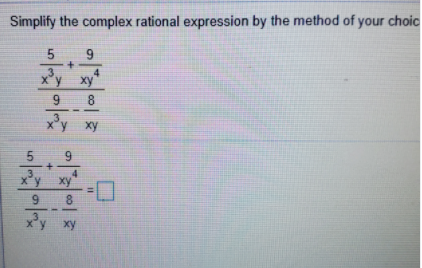 Answered Simplify The Complex Rational Bartleby