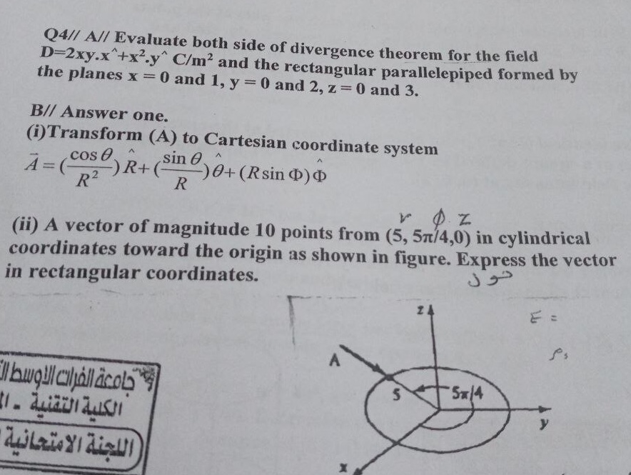 Answered Q4 A Evaluate Both Side Of Bartleby