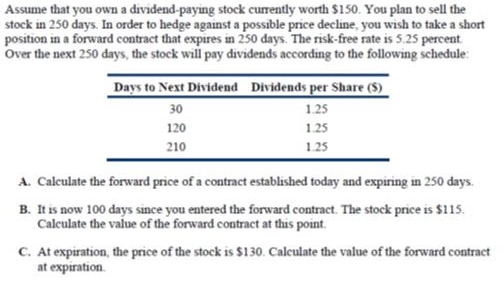 Answered: Assume That You Own A Dividend-paying… | Bartleby