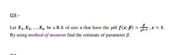 Answered Let X1 X2 X Be A R S Of Size N Bartleby