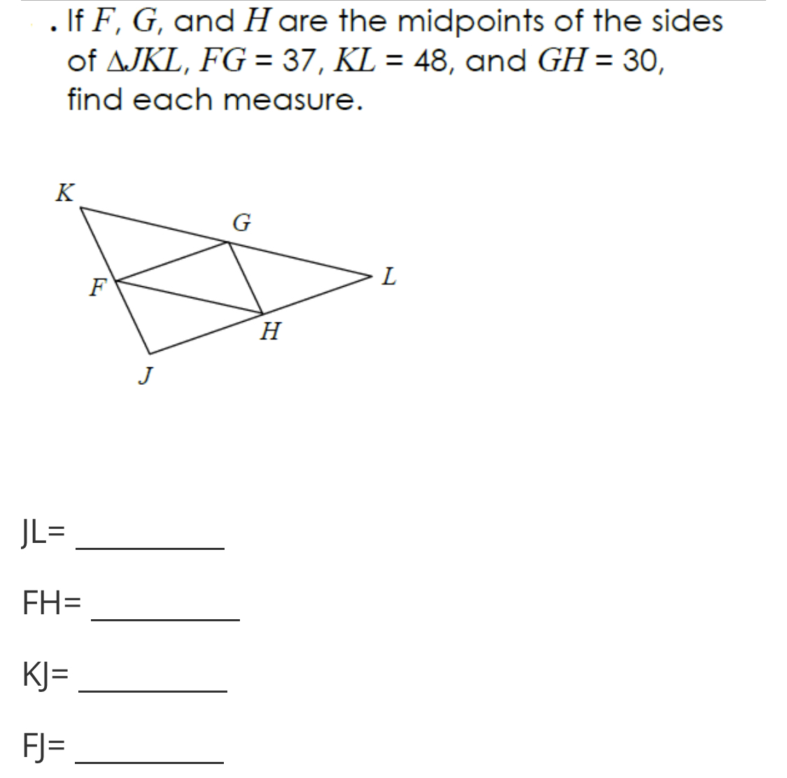 Answered If F G And H Are The Midpoints Of Bartleby 9306