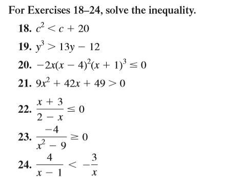 Answered For Exercises 18 24 Solve The Bartleby