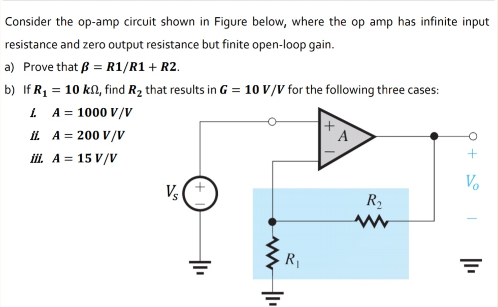 Answered Consider The Op Amp Circuit Shown In Bartleby