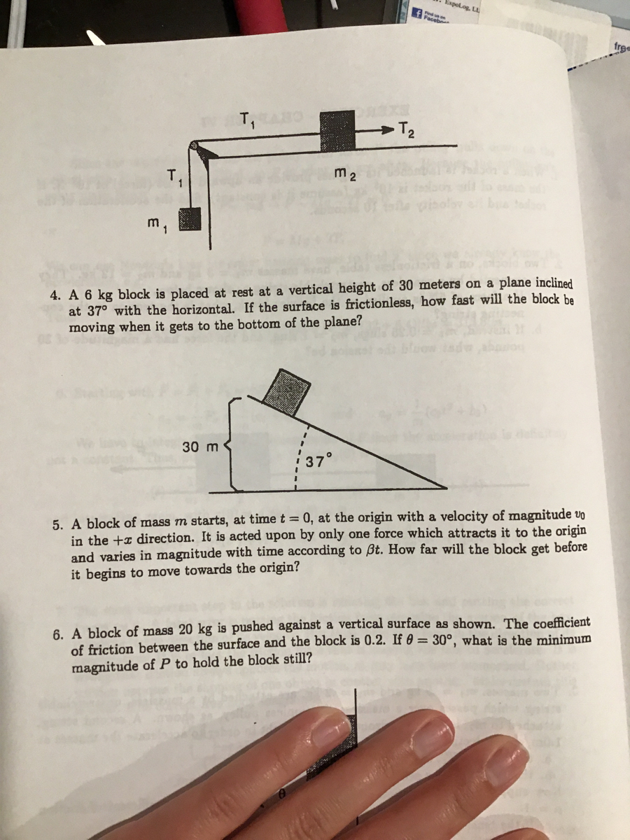 Answered A Block Of Mass M Starts At Time T Bartleby