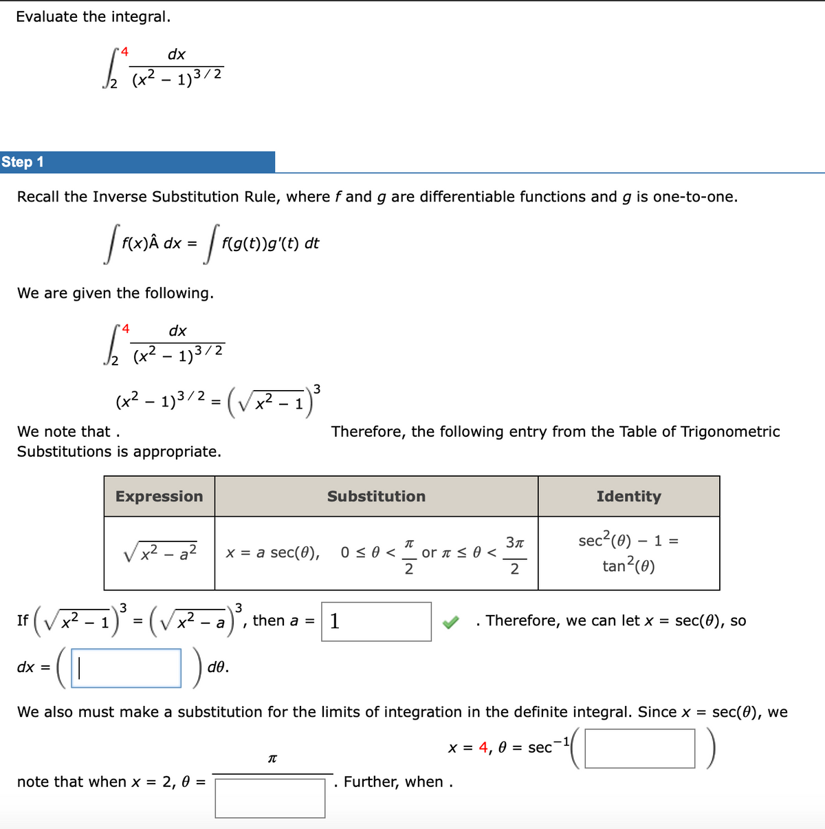 Answered Evaluate The Integral Dx X 1 3 2 Bartleby