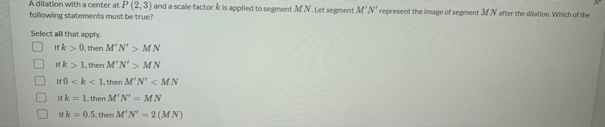 Answered 3 And A Scale Factor K Is A Following Bartleby