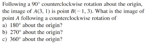 Answered Following A 90 Counterclockwise Bartleby