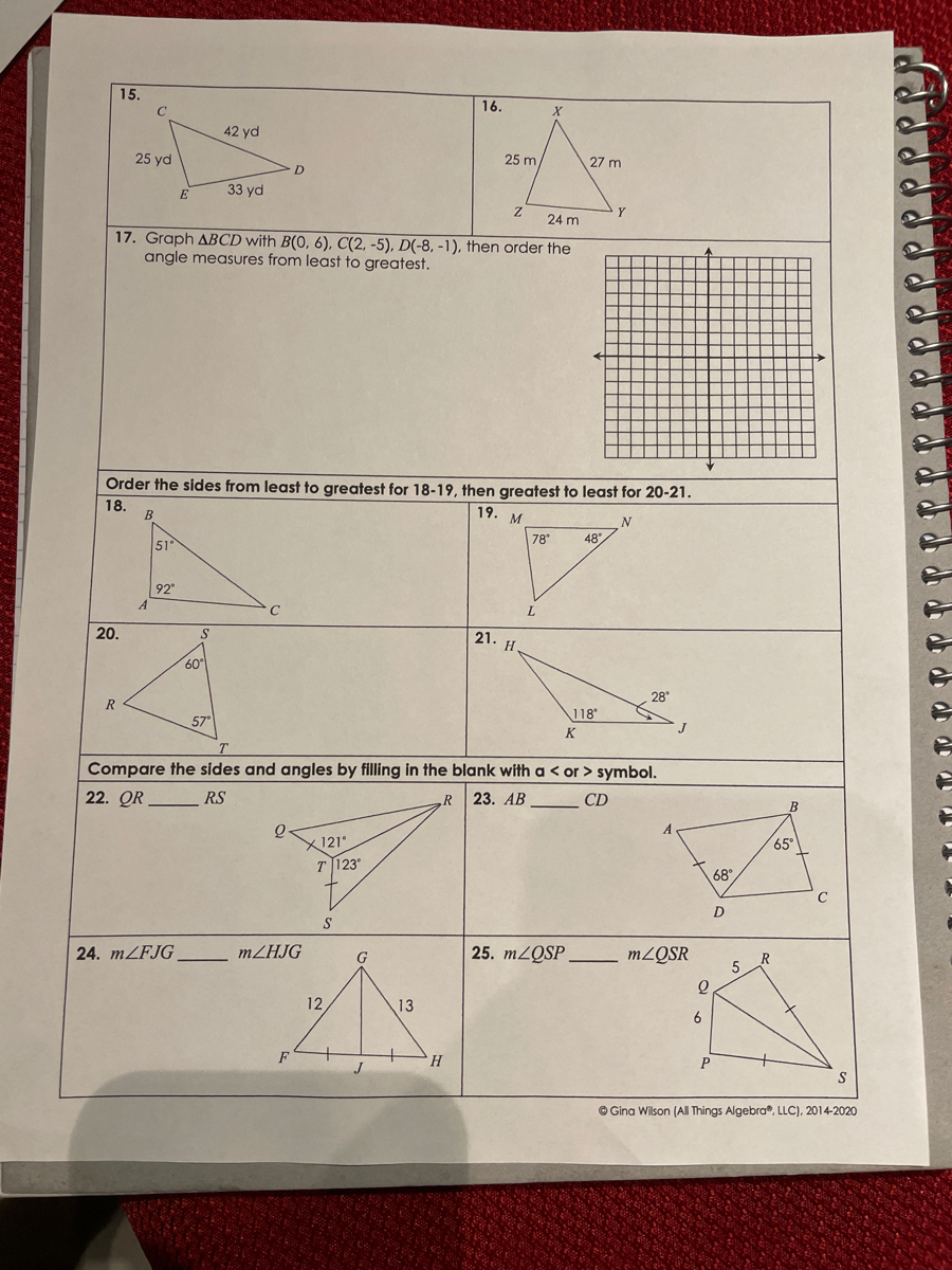 homework 6 triangle inequalities answers