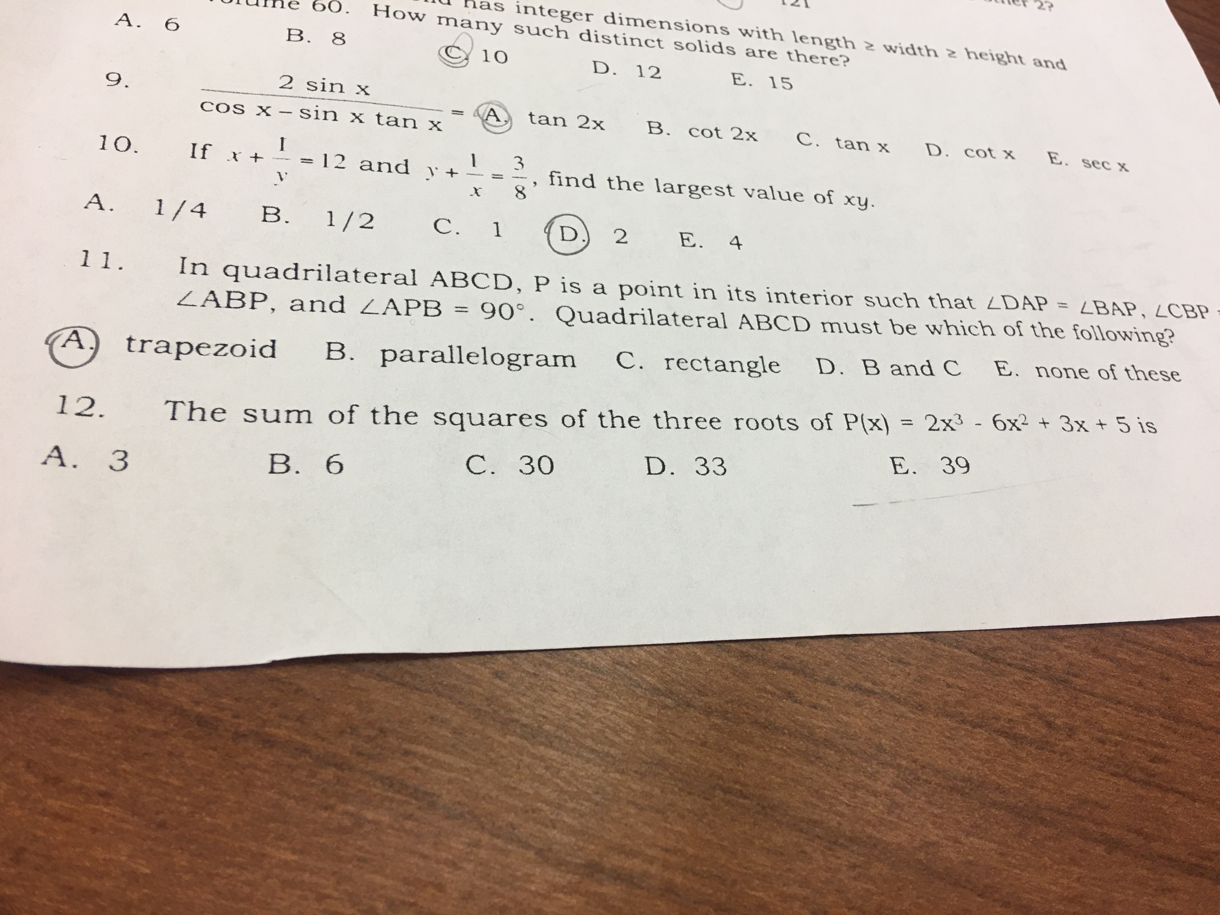 Answered 1l 121 Has Integer Dimensions With Bartleby