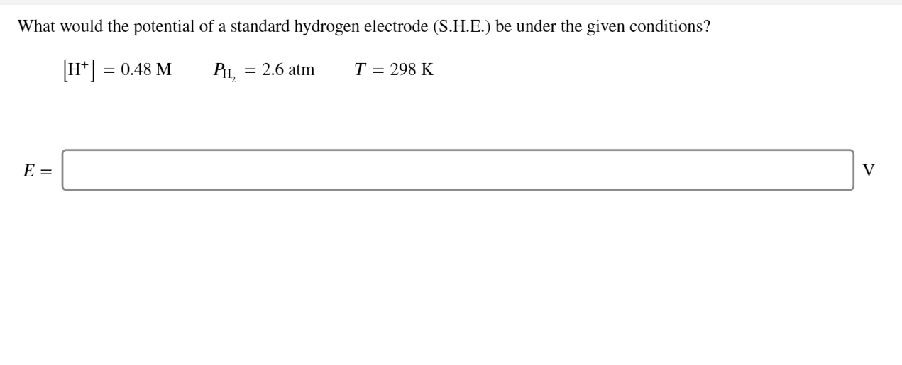 Answered What Would The Potential Of A Standard Bartleby