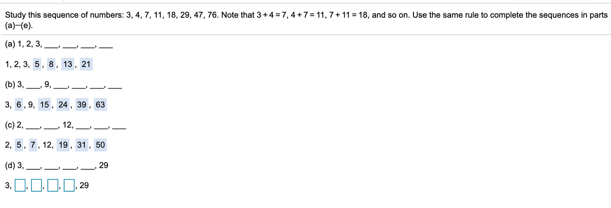 Answered Study This Sequence Of Numbers 3 4 Bartleby