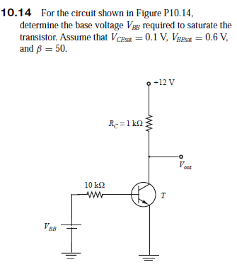 Answered 10 14 For The Circuit Shown In Figure Bartleby