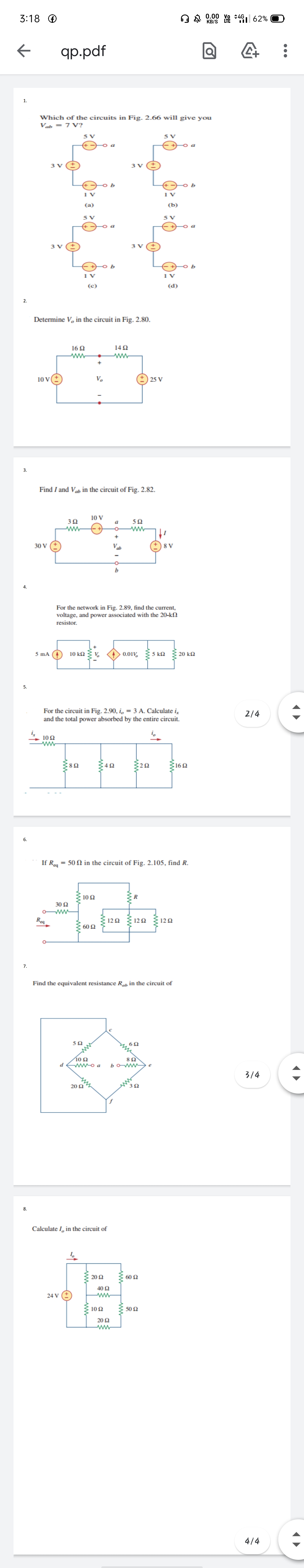 Answered 1 Which Of The Circuits In Fig 2 66 Bartleby