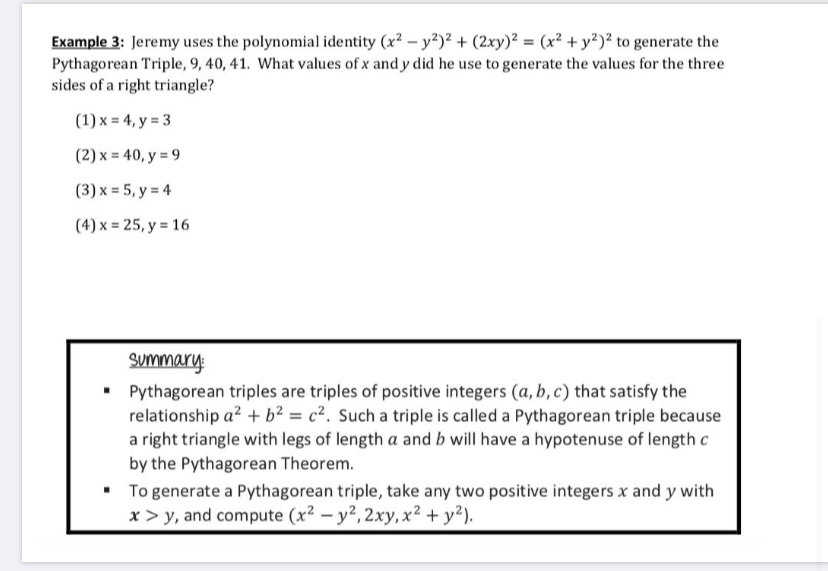 Answered Example 3 Jeremy Uses The Polynomial Bartleby