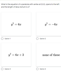 Answered What Is The Equation Of A Parabola With Bartleby