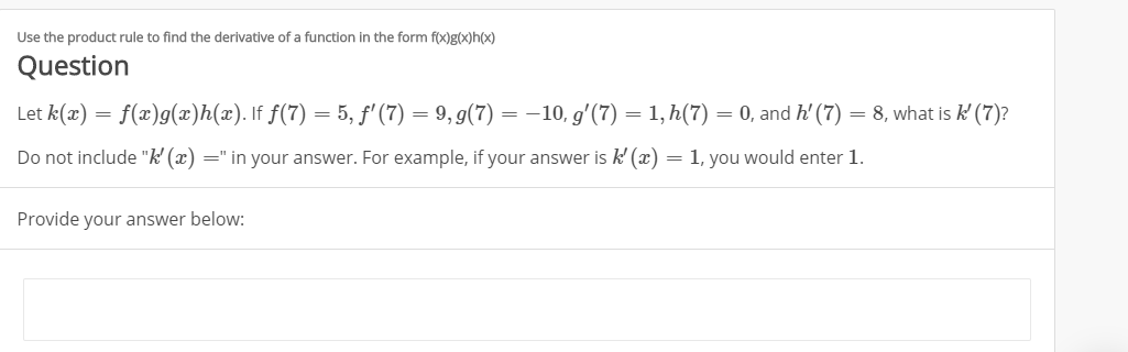 Answered Use The Product Rule To Find The Bartleby