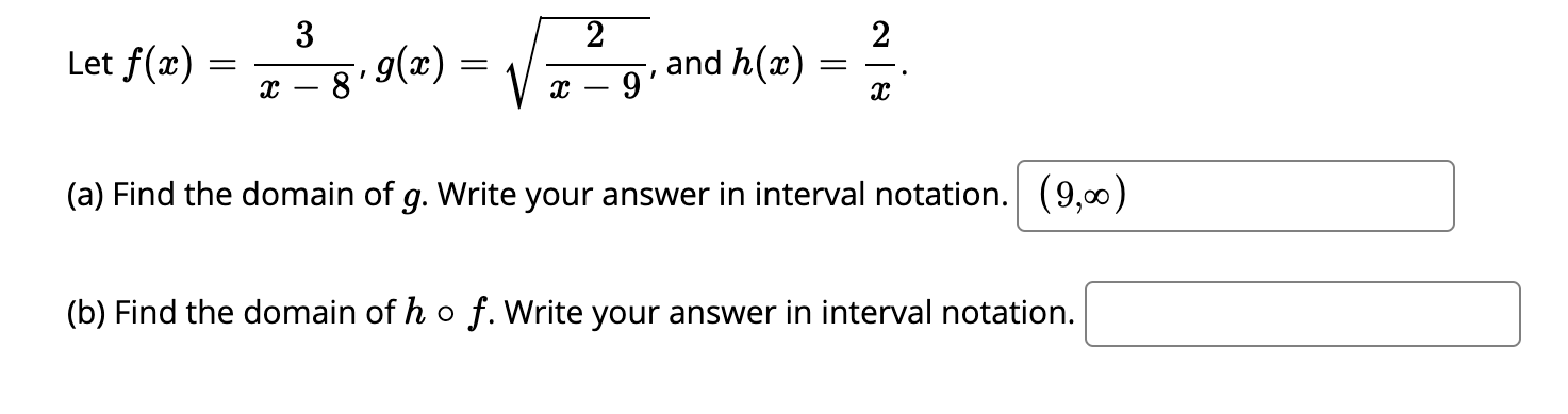 Answered 3 Let F X 9 X V And H X 9 X Bartleby