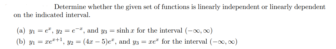 Answered Determine Whether The Given Set Of Bartleby