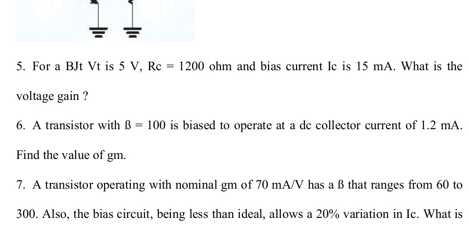 Answered 6 A Transistor With Ss 100 Is Biased Bartleby