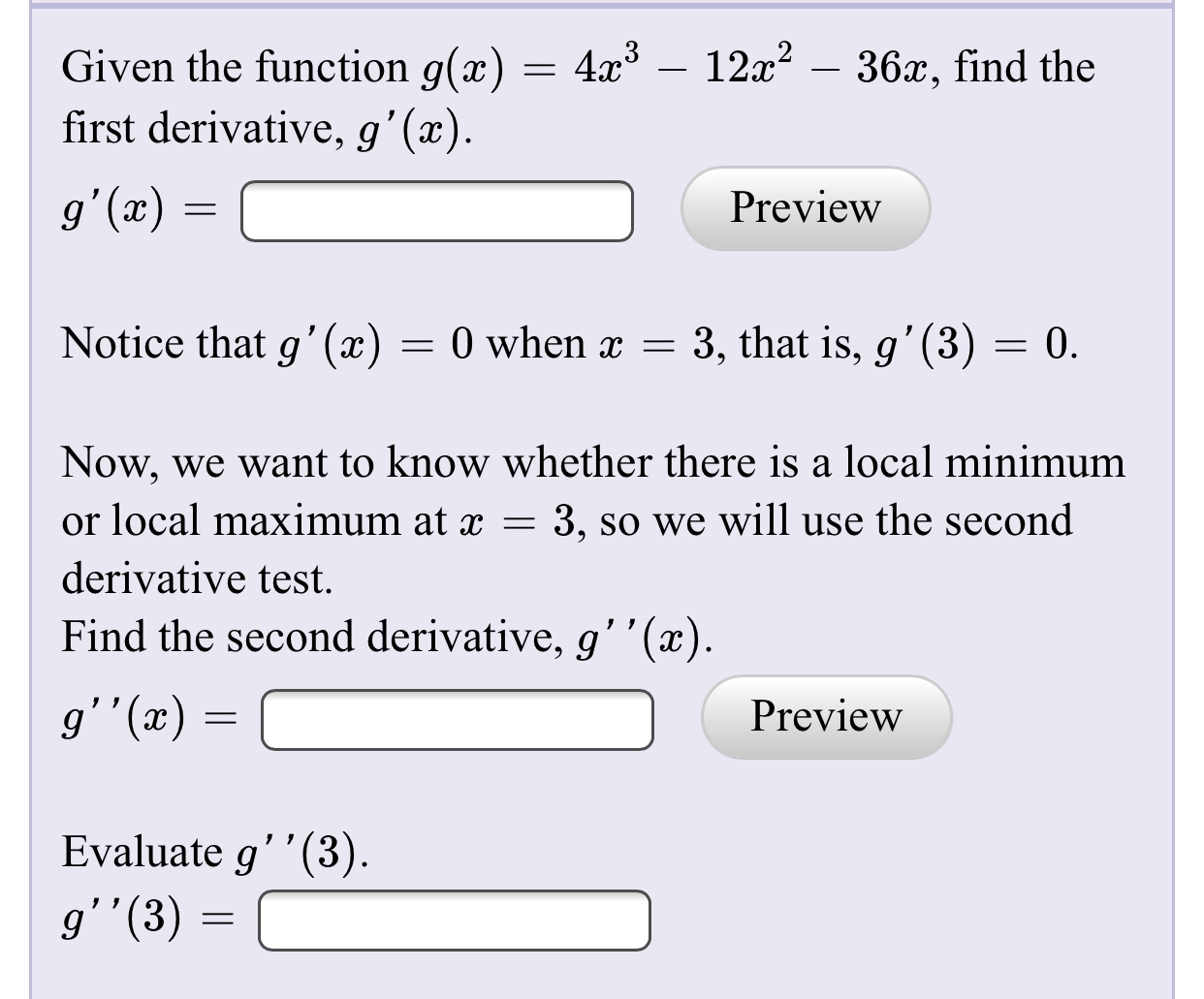 Answered Given The Function G X 4x 12x Bartleby