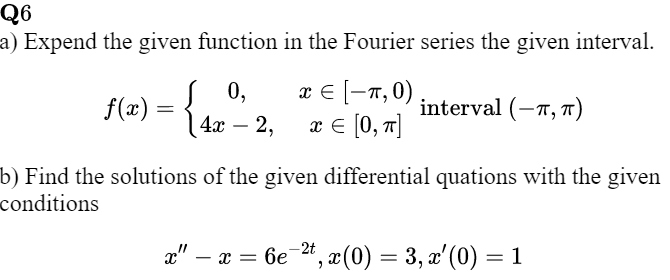 Answered Expend The Given Function In The Bartleby