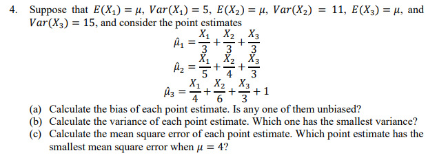 Answered 4 Suppose That E X1 µ Var X1 5 Bartleby