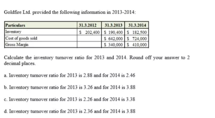 Answered Goldfire Ltd Provided The Following Bartle