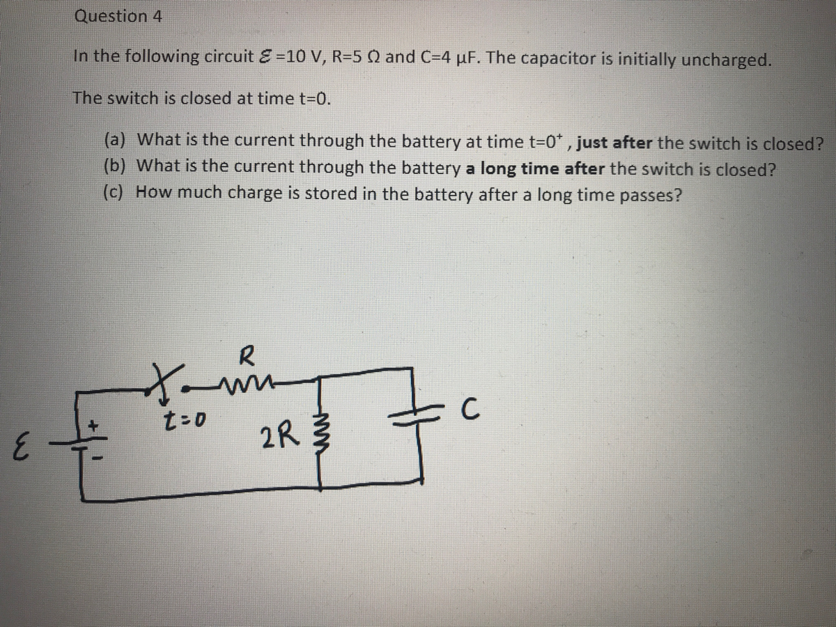 Answered In The Following Circuit E 10 V R 5 Q Bartleby