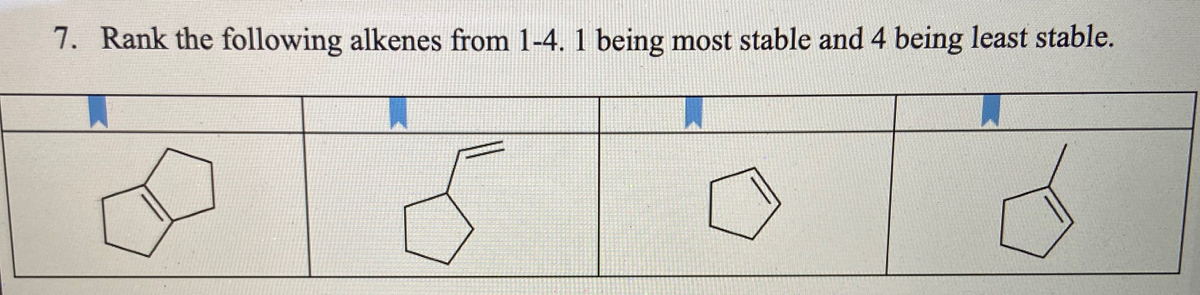 answered-rank-the-following-alkenes-from-1-4-1-bartleby